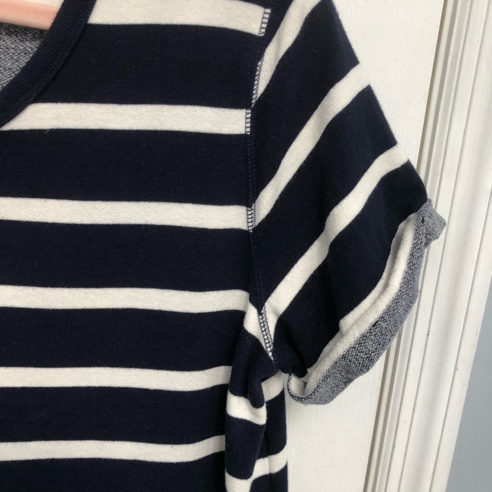 Gap Dress Nautical Mariner Navy White Stripe pockets Short Sleeve Preppy Large - Picture 5 of 15